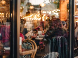 Diners cozy up at Café Hollander on Downer Ave.